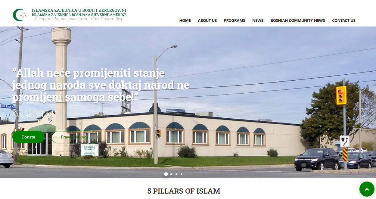 Bosnian Islamic website